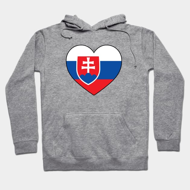 Heart - Slovakia Hoodie by Tridaak